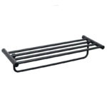 מדף מגבות 60 ס״מ STYLO שחור מט