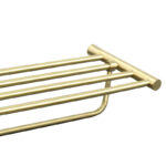 ⁦מדף מגבות 60 ס״מ STYLO זהב מט⁩ – תמונה ⁦3⁩