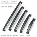 ⁦ידיות לארונות מטבח דגם 6028 שחור עתיק במידות⁩ – תמונה ⁦2⁩