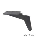 ⁦רגל לריהוט גובה 12-40 ס״מ דגם JUKE שחור מט⁩ – תמונה ⁦3⁩