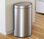 ⁦פח MIRAGE SEMI-ROUND חצי עיגול 47 ליטר נירוסטה EKO⁩ – תמונה ⁦2⁩